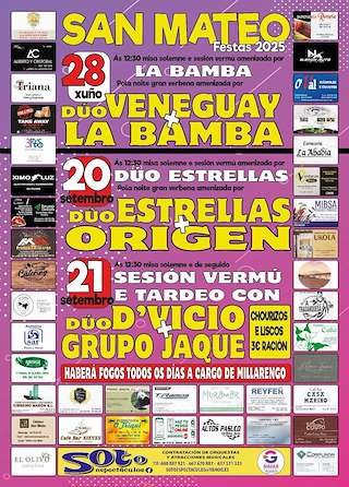 Fechas, información, programa, cartel, imágenes, mapa y ubicación de Festas de San Mateo  en  Narón
