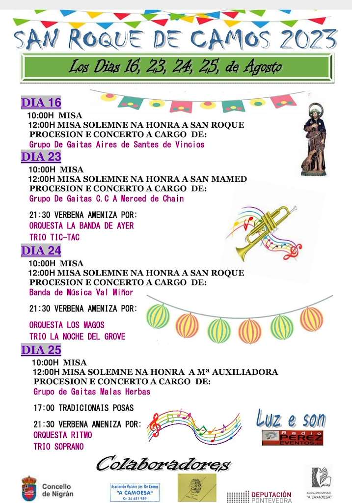 Festas de San Roque de Camos en Nigrán