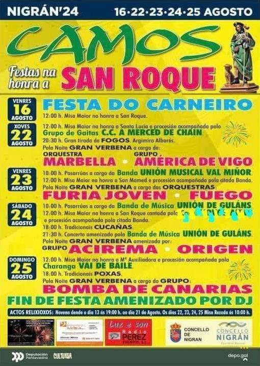 Festas de San Roque de Camos en Nigrán