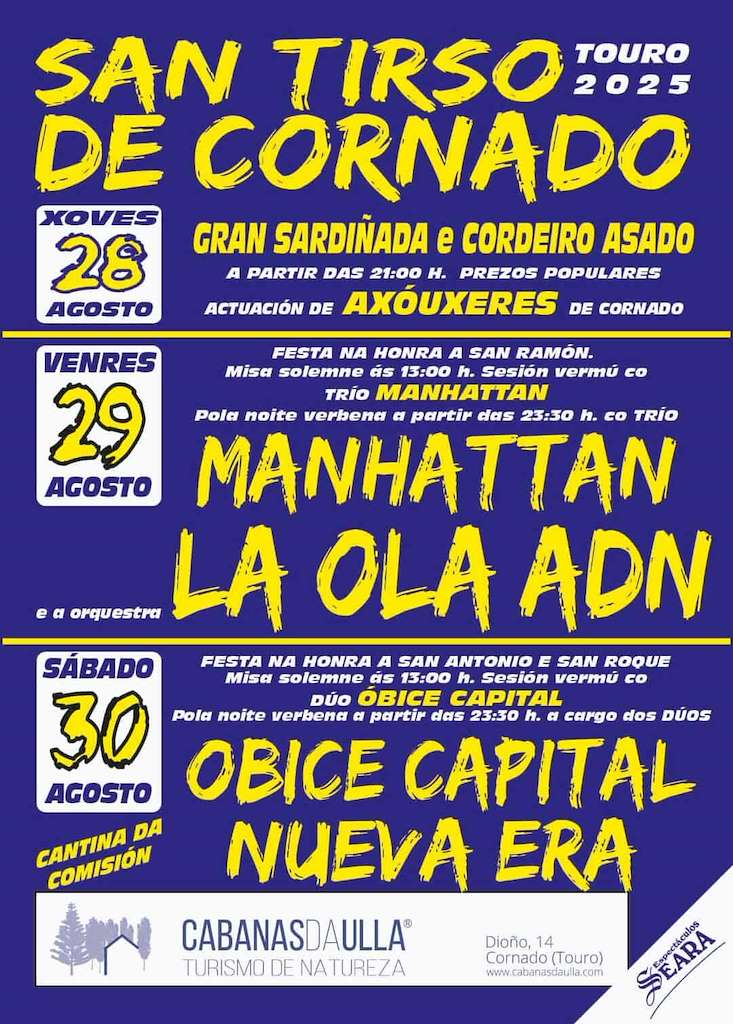 Festas de San Tirso de Cornado en Touro