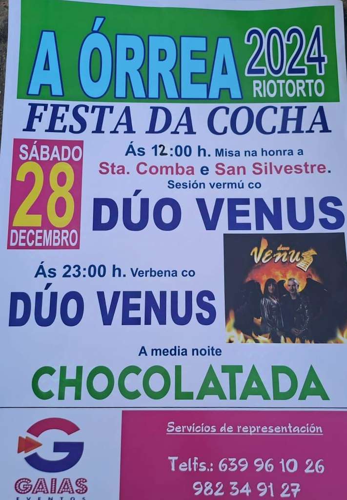 Festas de Santa Comba de Órrea en Riotorto