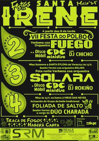 Fechas, información, programa, cartel, imágenes, mapa y ubicación de Festas de Santa Irene  en  Vimianzo