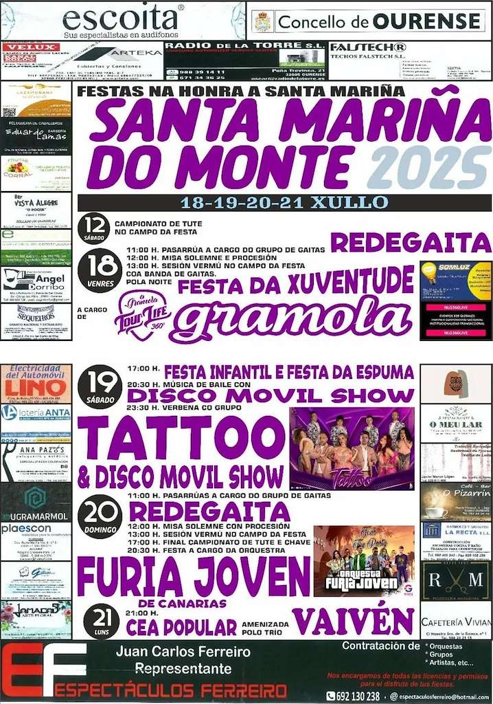Festas de Santa Mariña do Monte (2025) en Ourense