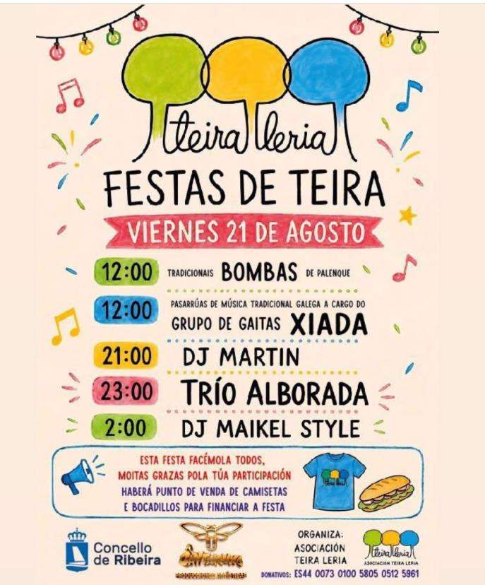 Festas de Teira (2026) en Ribeira