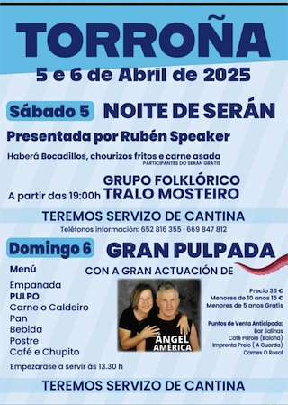 Fechas, información, programa, cartel, imágenes, mapa y ubicación de Festas de Torroña  en  Oia