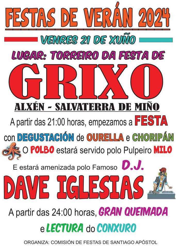 Festas de Verán de Grixó en Salvaterra do Miño