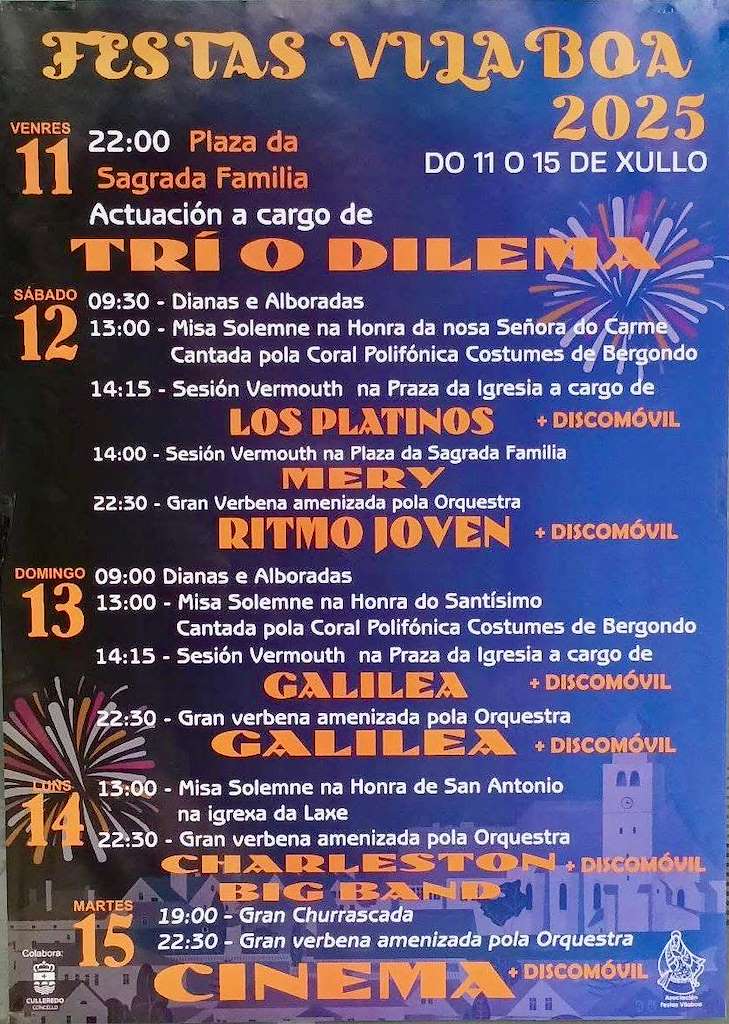 Festas de Vilaboa (2025) en Culleredo