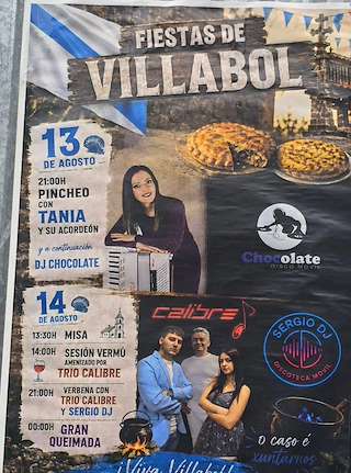 Fechas, información, programa, cartel, imágenes, mapa y ubicación de Festas de Villabol (2026) en A Fonsagrada