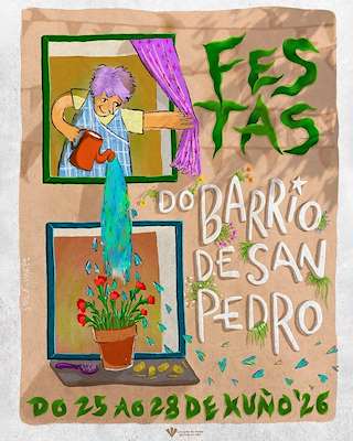 Fechas, información, programa, cartel, imágenes, mapa y ubicación de Festas do Barrio de San Pedro (2026) en Santiago de Compostela