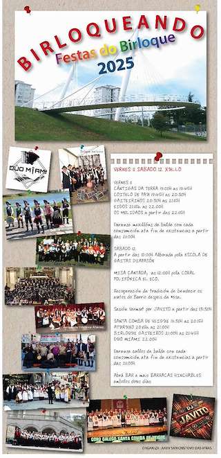 Fechas, información, programa, cartel, imágenes, mapa y ubicación de Festas Do Birloque  en  A Coruña