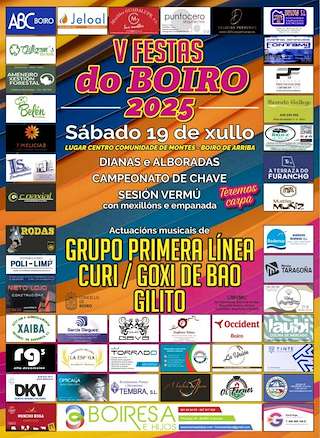 Fechas, información, programa, cartel, imágenes, mapa y ubicación de V Festas do Boiro de Arriba