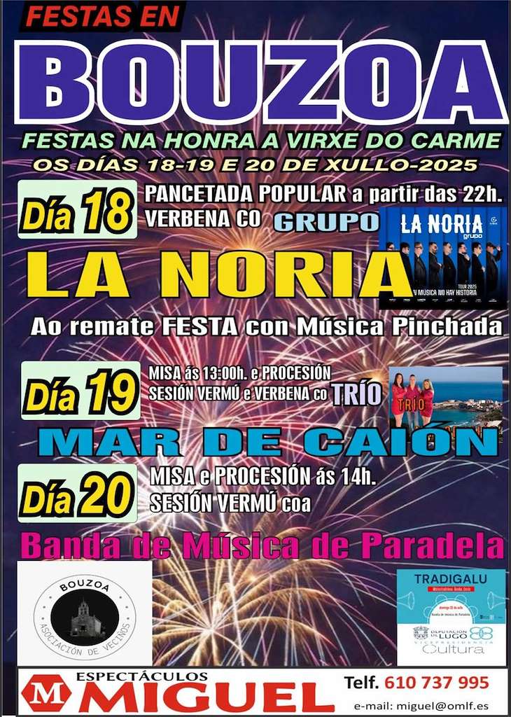 Festas do Carme de Bouzoa en Taboada