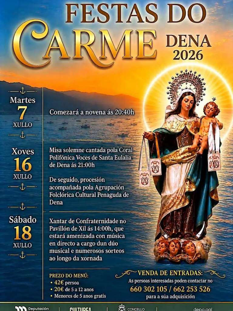 Festas do Carme de Dena  (2026) en Meaño
