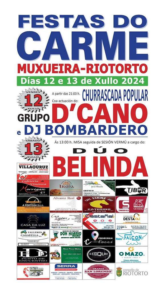 Festas do Carme de Muxueira en Riotorto