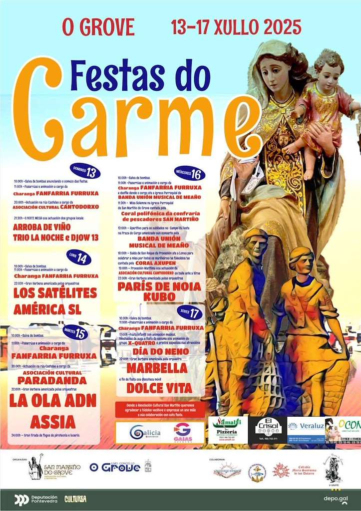 Festas do Carme (2025) en O Grove