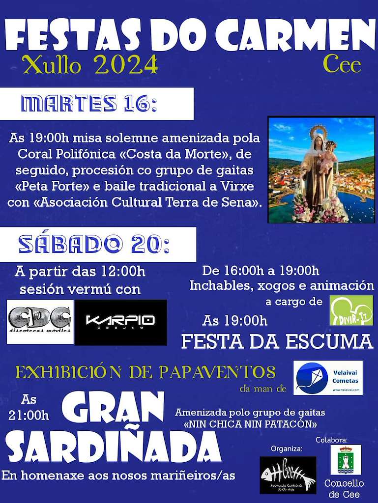 Festas do Carmen en Cee