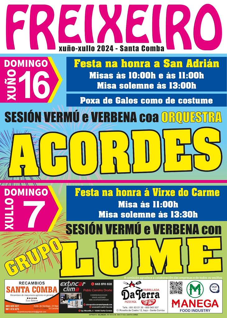 Festas do Carmen de Freixeiro en Santa Comba