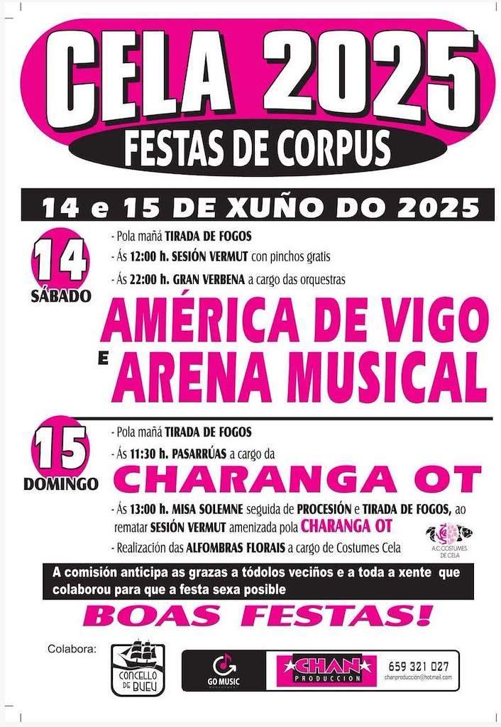 Festas do Corpus de Cela en Bueu