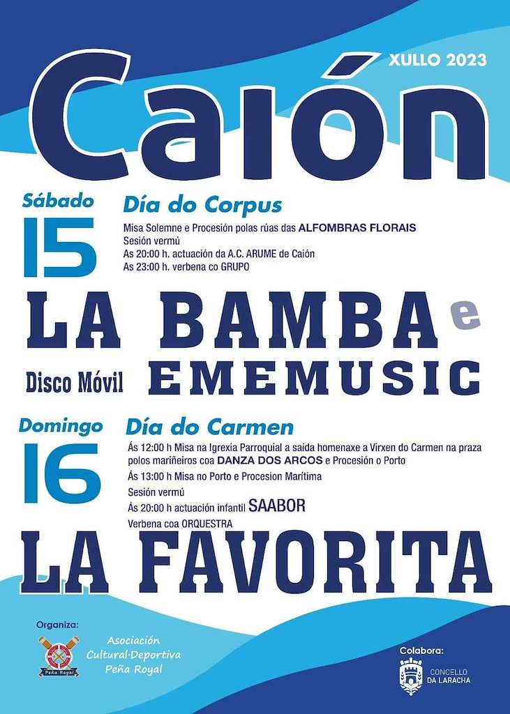 Festas do Corpus e do Carmen de Caión en Laracha
