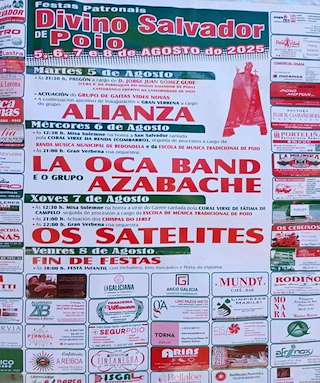 Fechas, información, programa, cartel, imágenes, mapa y ubicación de Festas do Divino Salvador  en  Poio