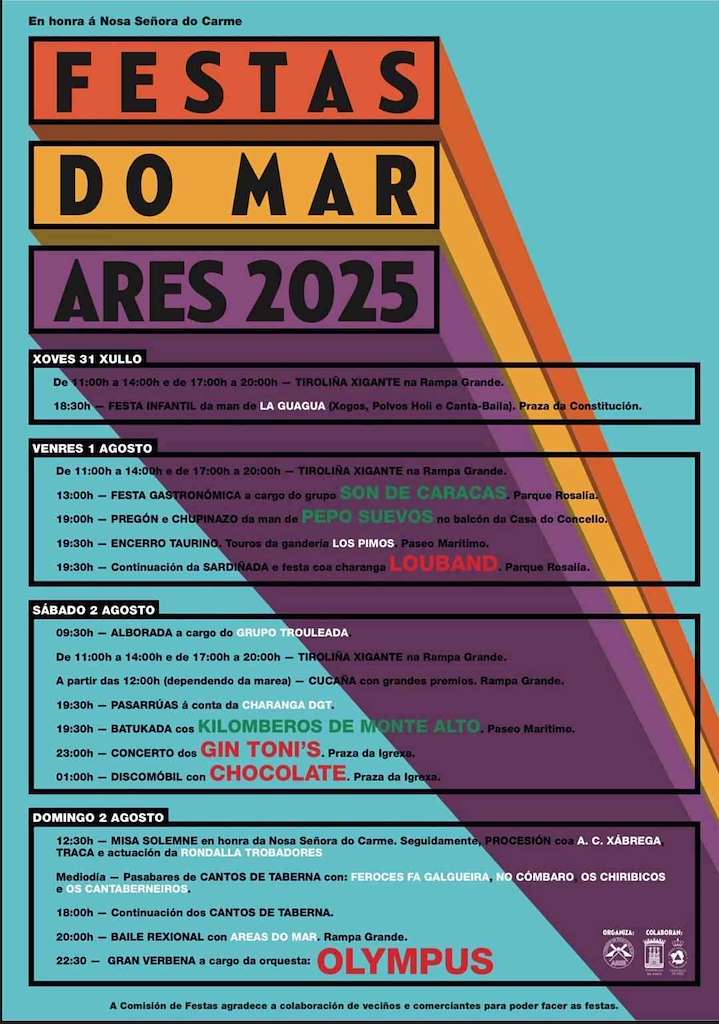 Festas do Mar - Festas do Carme en Ares