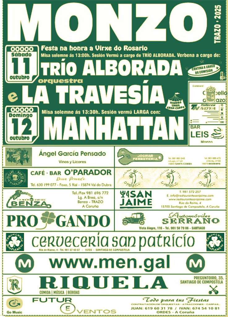 Festas do Rosario de Monzo (2025) en Trazo