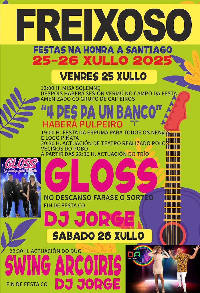 Festas do Santiago de Freixoso de Penela en Cartelle