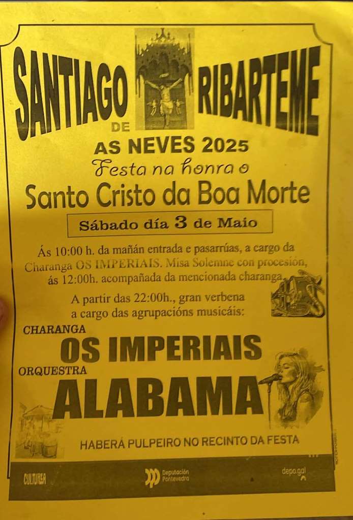 Festas do Santo Cristo de Ribarteme en As Neves