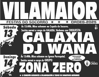 Fechas, información, programa, cartel, imágenes, mapa y ubicación de Festas do Socorro de Vilamaior  en  Ordes