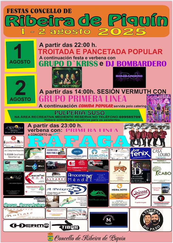 Festas do Verán  en A Ribeira de Piquín