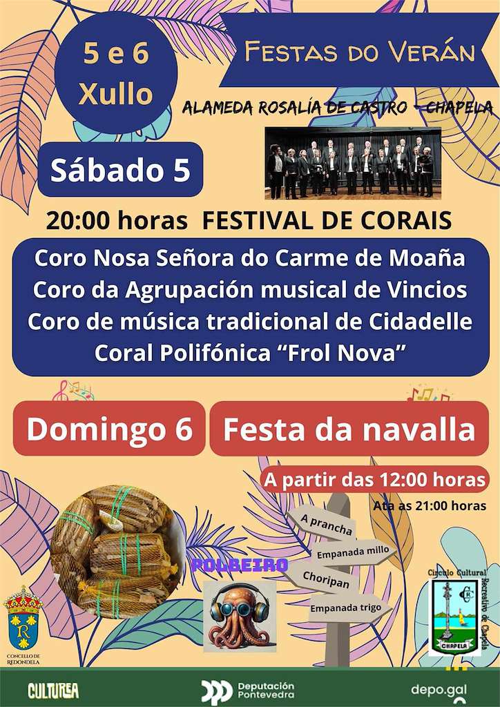 Festas do Verán de Chapela (2025) en Redondela