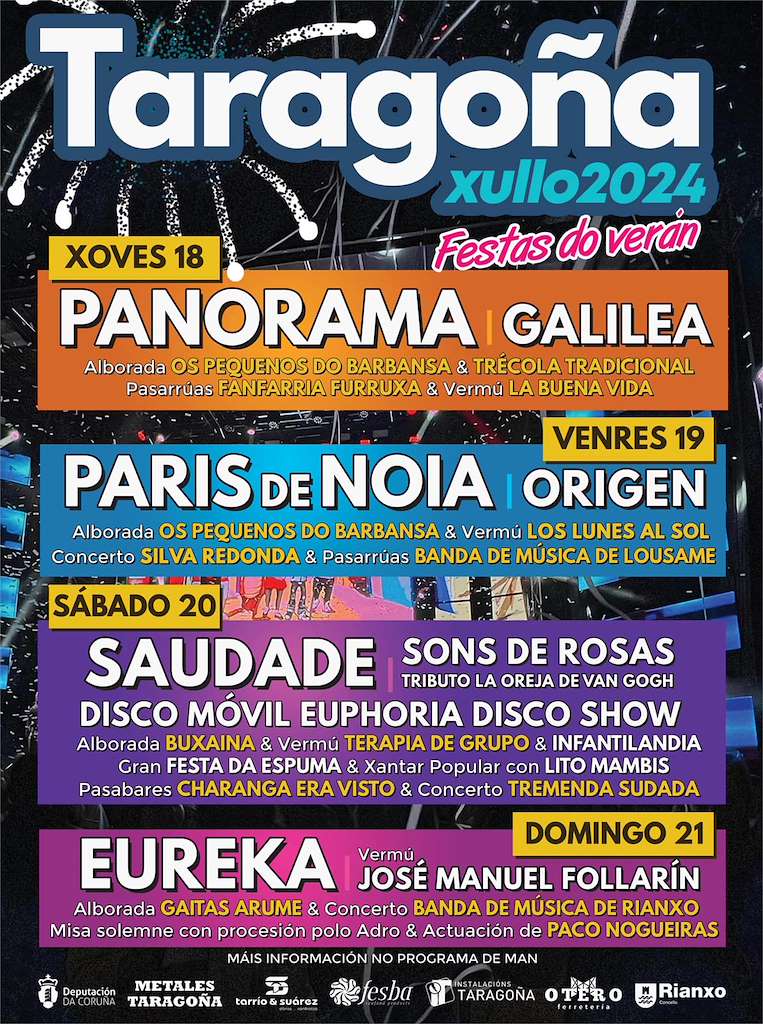 Festas do Verán de Taragoña en Rianxo