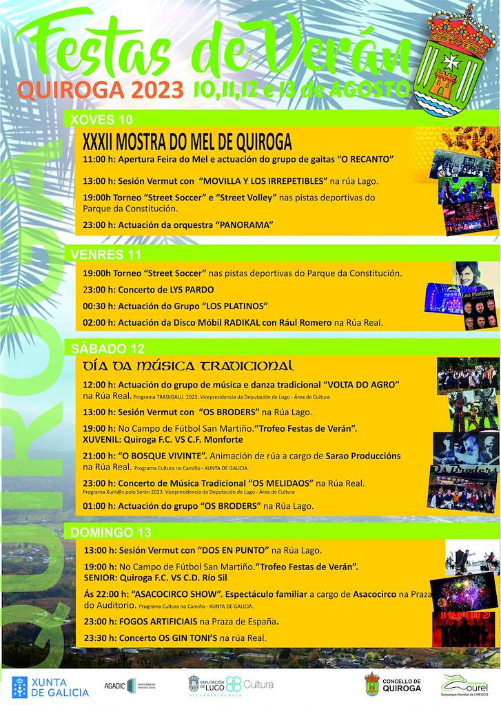 Festas do Verán - XXXI Mostra do Mel (2022) en Quiroga