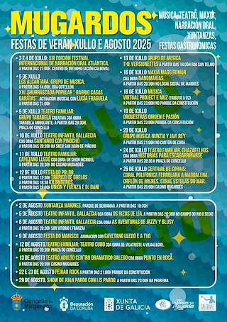 Fechas, información, programa, cartel, imágenes, mapa y ubicación de Festas do Verán  en  Mugardos