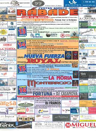 Fechas, información, programa, cartel, imágenes, mapa y ubicación de Festas do Verán (2026) en Rábade