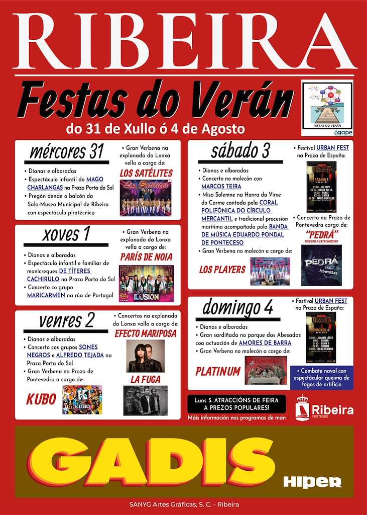 Festas do Verán en Ribeira