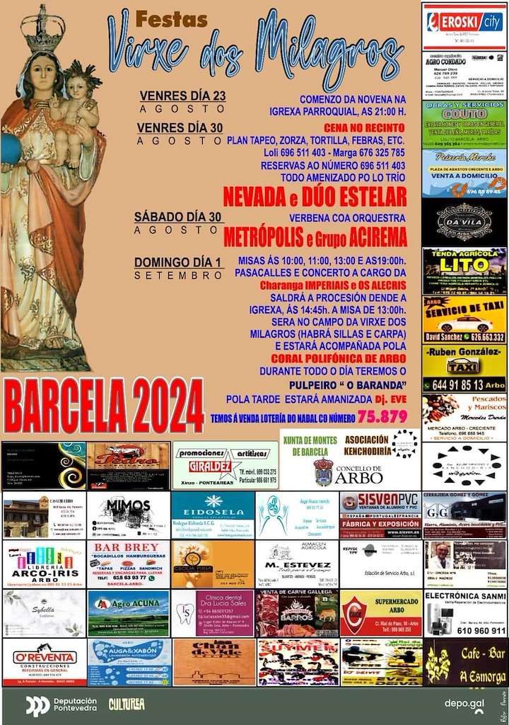 Festas dos Miragres de Barcela en Arbo