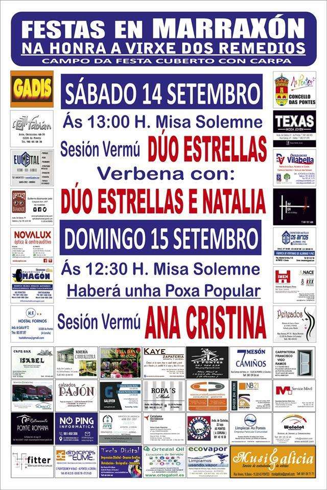 Festas en Marraxón - Virxe dos Remedios en As Pontes de García Rodríguez