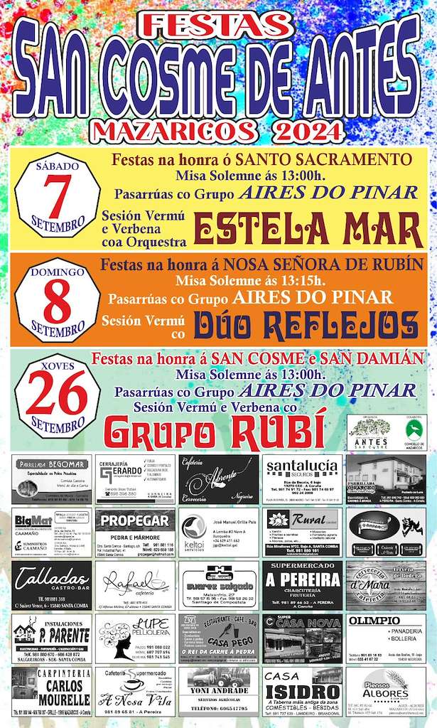 Festas en San Cosme de Antes en Mazaricos