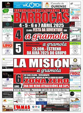 Fechas, información, programa, cartel, imágenes, mapa y ubicación de Festas na Urbanización de Barrocas  en  Ourense