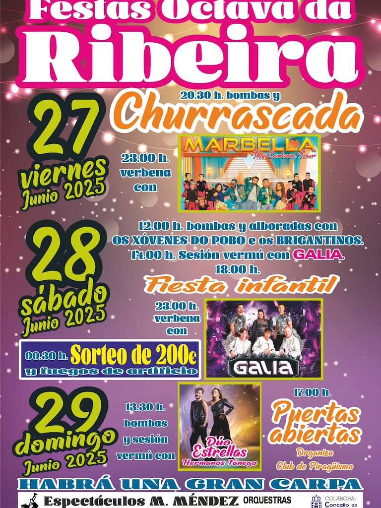 Festas Octava da Ribeira (2025) en Betanzos