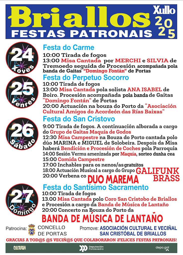 Festas Patronais de Briallos en Portas