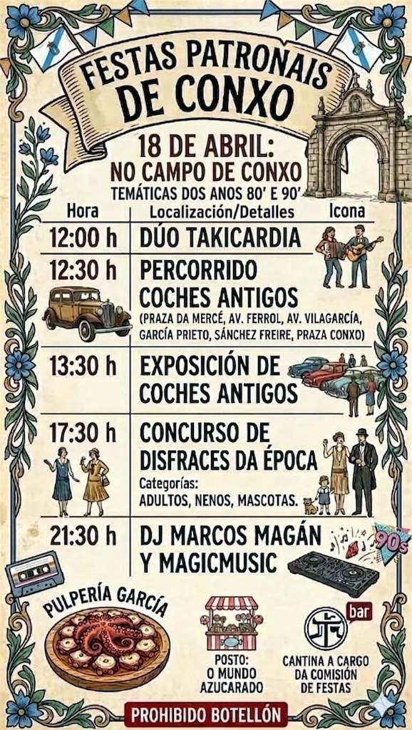 Festas Patronais de Conxo en Santiago de Compostela