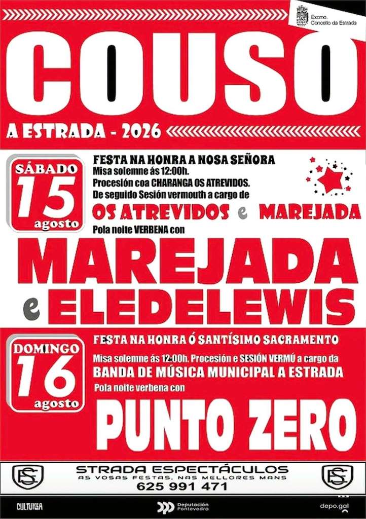 Festas Patronais de Couso (2026) en A Estrada