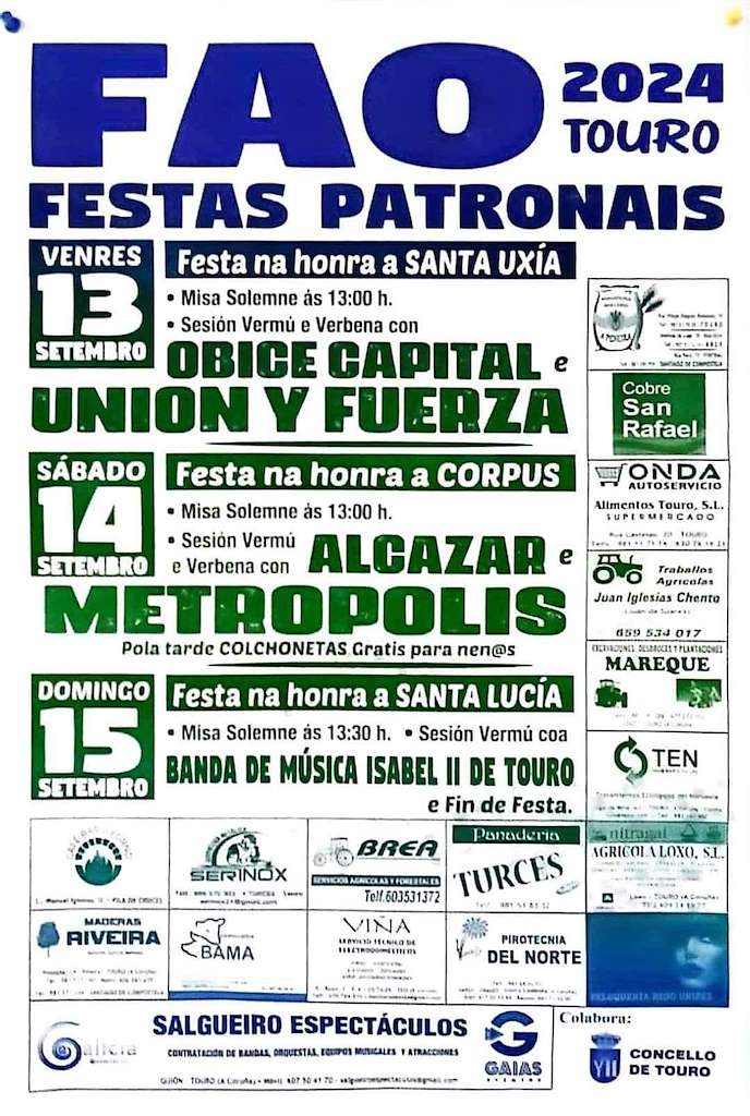 Festas Patronais de Fao en Touro