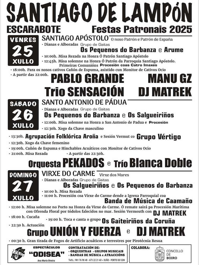 Festas Patronais de Lampón en Boiro