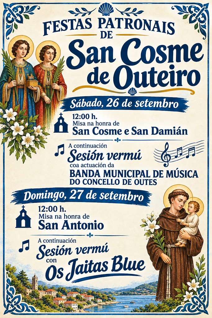 Festas Patronais de San Cosme de Outeiro  (2026) en Outes