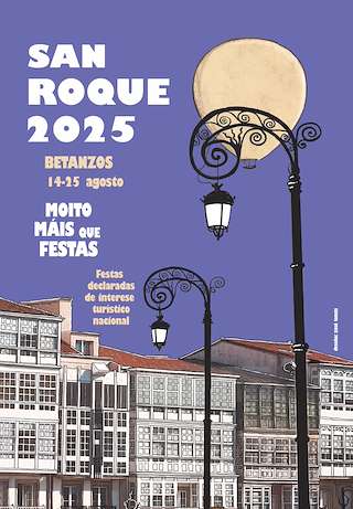 Fechas, información, programa, cartel, imágenes, mapa y ubicación de Festas Patronais de San Roque (2026)  en  Betanzos