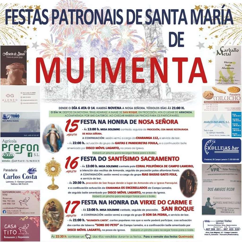 Festas Patronais de Santa María de Muimenta en Campo Lameiro
