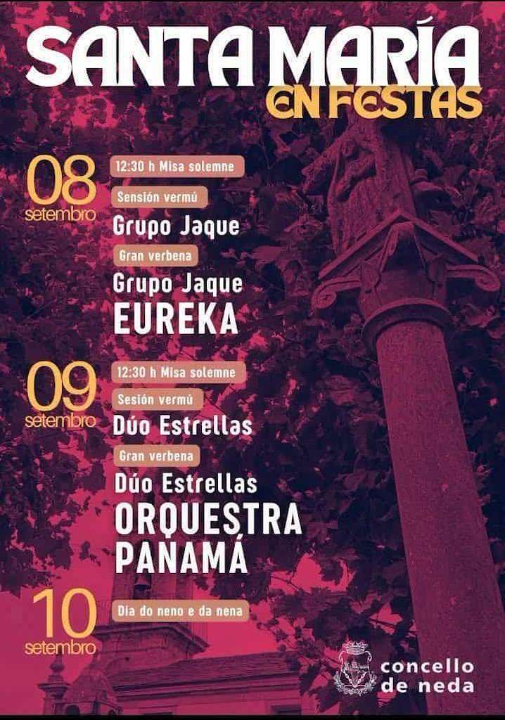 Festas Patronais de Santa María en Neda